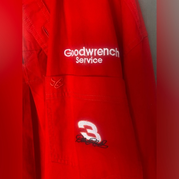 VTG NASCAR Chase Authentics Dale Earnhardt Red button front shirt NWT 1996 - Picture 3 of 7